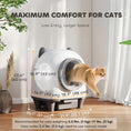 Load image into Gallery viewer, Automatic Cat Litter Box, 80L Extra Large Self Cleaning Litter Box for Multiple Cats with App Control, Odor Isolation, Safety Protection, Anti-Pinch, 1 Roll Garbage Bag
