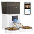 Load image into Gallery viewer, Automatic Cat Feeder with HD Camera for 2 Cats, 6L 2.4G/5G WiFi Smart Pet Food Dispenser with App Control, Timed Pet Feeder with 1-10 Meals Per Day, 10s Voice Recorder, Dual Power Supply
