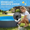 Load image into Gallery viewer, Foldable Dog Pool for Puppies and Ducks, Thickened PVC Dog Paddling Pool Bath Tub Hard Board, Anti-Slip Bottom and Hose Adapter for Easy Drainage, 120 x 30cm, Dark Grey and Blue
