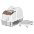 Load image into Gallery viewer, Stainless Steel Cat Litter Box with Removable Lid, Extra Large Enclosed Litter Box with High Sided, Mats, Scoop, Odor Free, Non-Sticky, Anti-Leakage, Easy Clean, for Big Cat
