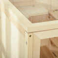 Load image into Gallery viewer, Wooden Hamster Cage with Storage Shelf, Small Animal Exercise Play House with Openable Top, for Hamsters, Gerbils, 60 x 40 x 80 cm - Natural
