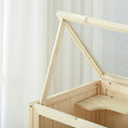 Load image into Gallery viewer, Wooden Hamster Cage with Storage Shelf, Small Animal Exercise Play House with Openable Top, for Hamsters, Gerbils, 60 x 40 x 80 cm - Natural
