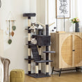 Load image into Gallery viewer, 59 Inch Cat Tree, Large Multi-Level Cat Tower with Sisal Scratching Posts, Cozy Condo, Top Perch, Ladder and Interactive Balls for Indoor Kittens, Dark Grey
