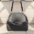 Load image into Gallery viewer, Dog Car Seat for Small Breeds Under 10kg, Dog Booster Seat Detachable Washable with Seat Belt, Thick Cushion, Portable Pet Travel Bed with Storage Pockets, Grey
