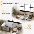 Load image into Gallery viewer, Whelping Box for Dogs and Puppies, 23.5"H, 7 Panels Puppy Playpen with Windproof Oxford Fabric Cloth, Washable Pee Pad, Pet Playpen with Door, for Medium & Large Dogs
