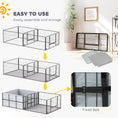 Load image into Gallery viewer, Whelping Box for Dogs and Puppies, 23.5"H, 7 Panels Puppy Playpen with Windproof Oxford Fabric Cloth, Washable Pee Pad, Pet Playpen with Door, for Medium & Large Dogs
