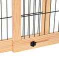 Load image into Gallery viewer, Free Standing Pet Gate, Wooden Foldable Dog Gate with 41"-72" Adjustable Length, Support Feet, Pet Barrier for Small Medium Dogs, for Stairway, Doorway, Hallway, Natural
