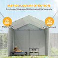 Load image into Gallery viewer, Outdoor Dog Kennel with Waterproof & UV-Resistant Cover, Dog Run with Secure Lock for Small Medium Large Dogs, 19.7' x 7.5' x 7.5'
