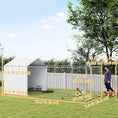 Load image into Gallery viewer, Outdoor Dog Kennel with Waterproof & UV-Resistant Cover, Dog Run with Secure Lock for Small Medium Large Dogs, 19.7' x 7.5' x 7.5'
