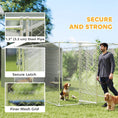 Load image into Gallery viewer, Outdoor Dog Kennel with Waterproof & UV-Resistant Cover, Dog Run with Secure Lock for Small Medium Large Dogs, 19.7' x 7.5' x 7.5'
