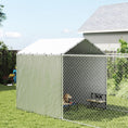 Load image into Gallery viewer, Outdoor Dog Kennel with Waterproof & UV-Resistant Cover, Dog Run with Secure Lock for Small Medium Large Dogs, 19.7' x 7.5' x 7.5'
