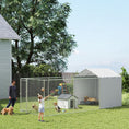 Load image into Gallery viewer, Outdoor Dog Kennel with Waterproof & UV-Resistant Cover, Dog Run with Secure Lock for Small Medium Large Dogs, 19.7' x 7.5' x 7.5'
