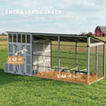 Load image into Gallery viewer, 212"L Large Chicken Coop for 10-15 Hens, Walk-in Outdoor Chicken House with Run, Nesting Box, Waterproof Roof, Perches, Wooden Hen House Poultry Cage for Ducks, Rabbits, Light Gray
