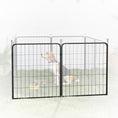 Load image into Gallery viewer, Dog Pen, 2 Panel Puppy Pen, Portable, Detachable, For Medium Dogs, 60cm Tall, Black
