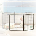 Load image into Gallery viewer, Dog Pen, 2 Panel Puppy Pen, Portable, Detachable, For Medium Dogs, 60cm Tall, Black
