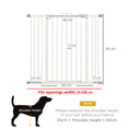Load image into Gallery viewer, Pressure Fit Dog Stair Gate No Drilling Safety Gate Auto Close for Doorways, Hallways, 74-100cm Adjustable, 94cm Tall, White
