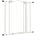 Load image into Gallery viewer, Pressure Fit Dog Stair Gate No Drilling Safety Gate Auto Close for Doorways, Hallways, 74-100cm Adjustable, 94cm Tall, White
