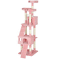 Load image into Gallery viewer, Large Cat Tree, 173 cm Cat Tower with 10 Scratching Posts, 3 Perches, 2 Condos, 1 Ramp, Kitty Climbing Tower, Activity Centre House  for Indoor Kittens, Pink
