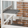 Load image into Gallery viewer, PawHut 74" Wooden Catio Outdoor Cat House Weatherproof & Wheeled, Outside Cat Enclosure with High Weight Capacity, Kitten Cage Condo, Dark Gray
