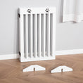 Load image into Gallery viewer, Freestanding Pet Gate 4 Panel Dog Barrier Folding Safety Fence with Support Feet up to 204cm Long 75cm Tall for Doorway Stairs, White
