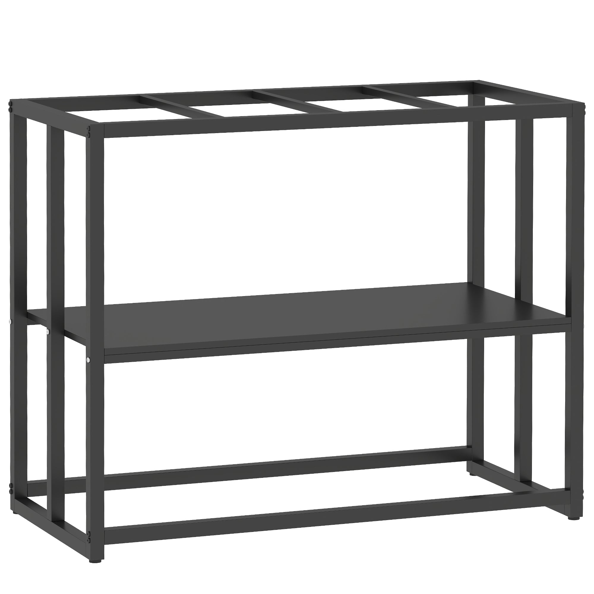 40 Gallon Fish Tank Stand, Heavy Duty Aquarium Stand with Storage Shelf, Adjustable Feet, for Home Office, 36.6" L x 18.5" W x 29.9" H, Black