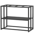 Charger l'image dans la visionneuse de la galerie, 40 Gallon Fish Tank Stand, Heavy Duty Aquarium Stand with Storage Shelf, Adjustable Feet, for Home Office, 36.6" L x 18.5" W x 29.9" H, Black
