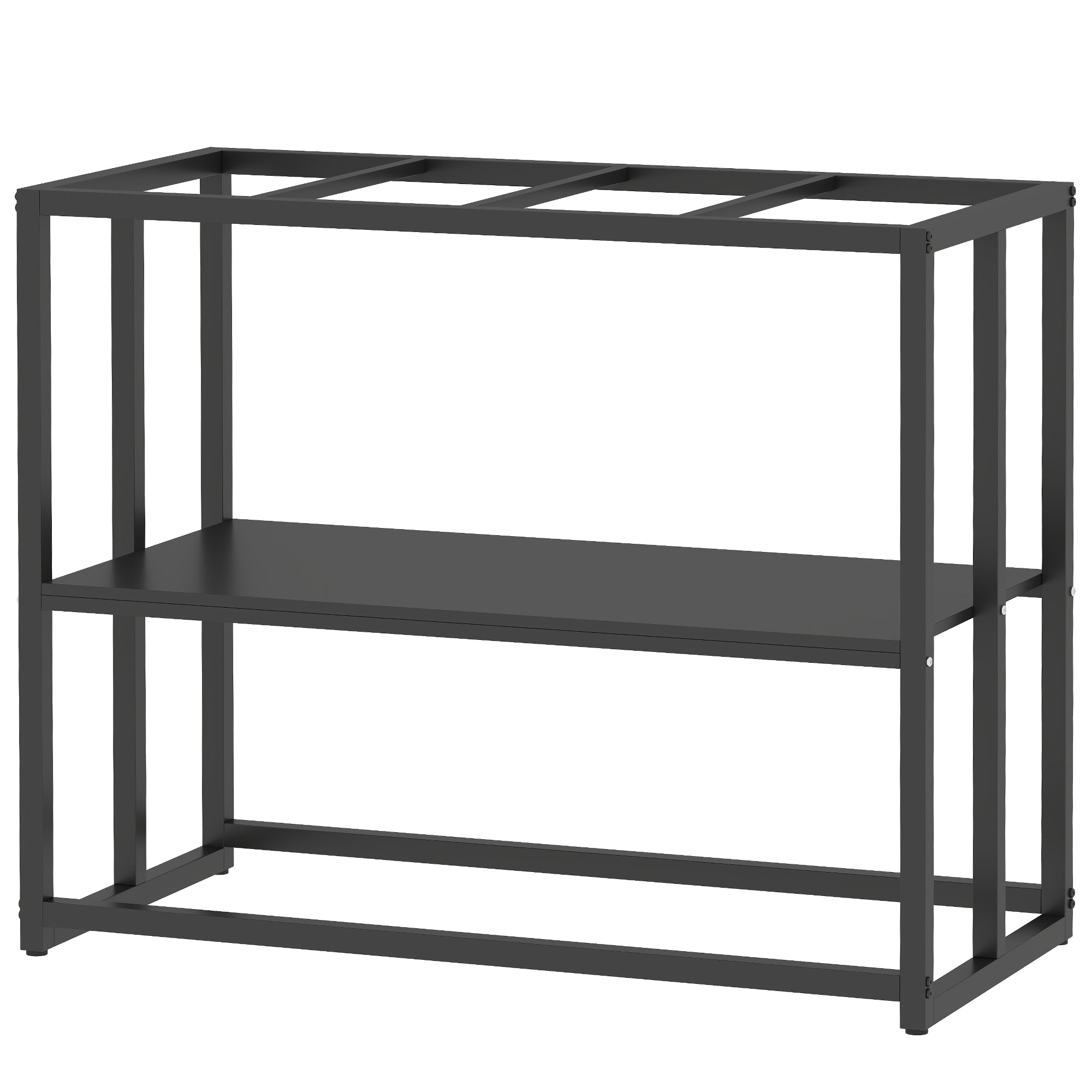 40 Gallon Fish Tank Stand, Heavy Duty Aquarium Stand with Storage Shelf, Adjustable Feet, for Home Office, 36.6" L x 18.5" W x 29.9" H, Black
