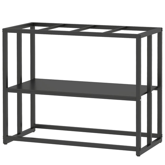 40 Gallon Fish Tank Stand, Heavy Duty Aquarium Stand with Storage Shelf, Adjustable Feet, for Home Office, 36.6" L x 18.5" W x 29.9" H, Black