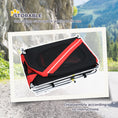 Load image into Gallery viewer, Folding Dog Bike Trailer Pet Cart Carrier for Bicycle Travel with Hitch Coupler in Steel Frame - Red & Black

