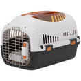 Load image into Gallery viewer, Plastic Cat Carrier, Transport Top Load Pet Carrier Travel Box for Small Dogs and Cats Max 4 KG, 49 x 32 x 31 cm, Steel Door, Feed Bowl, Secure Lock
