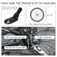 Load image into Gallery viewer, Aosom 2 in 1 Bike Trailer, Foldable Dog Bike Stroller with Aluminum Frame, Quick Release Wheels, Safety Leash, Anti-Slip Mat, Hitch Coupler, Reflectors, Flag for Medium Dogs, Red
