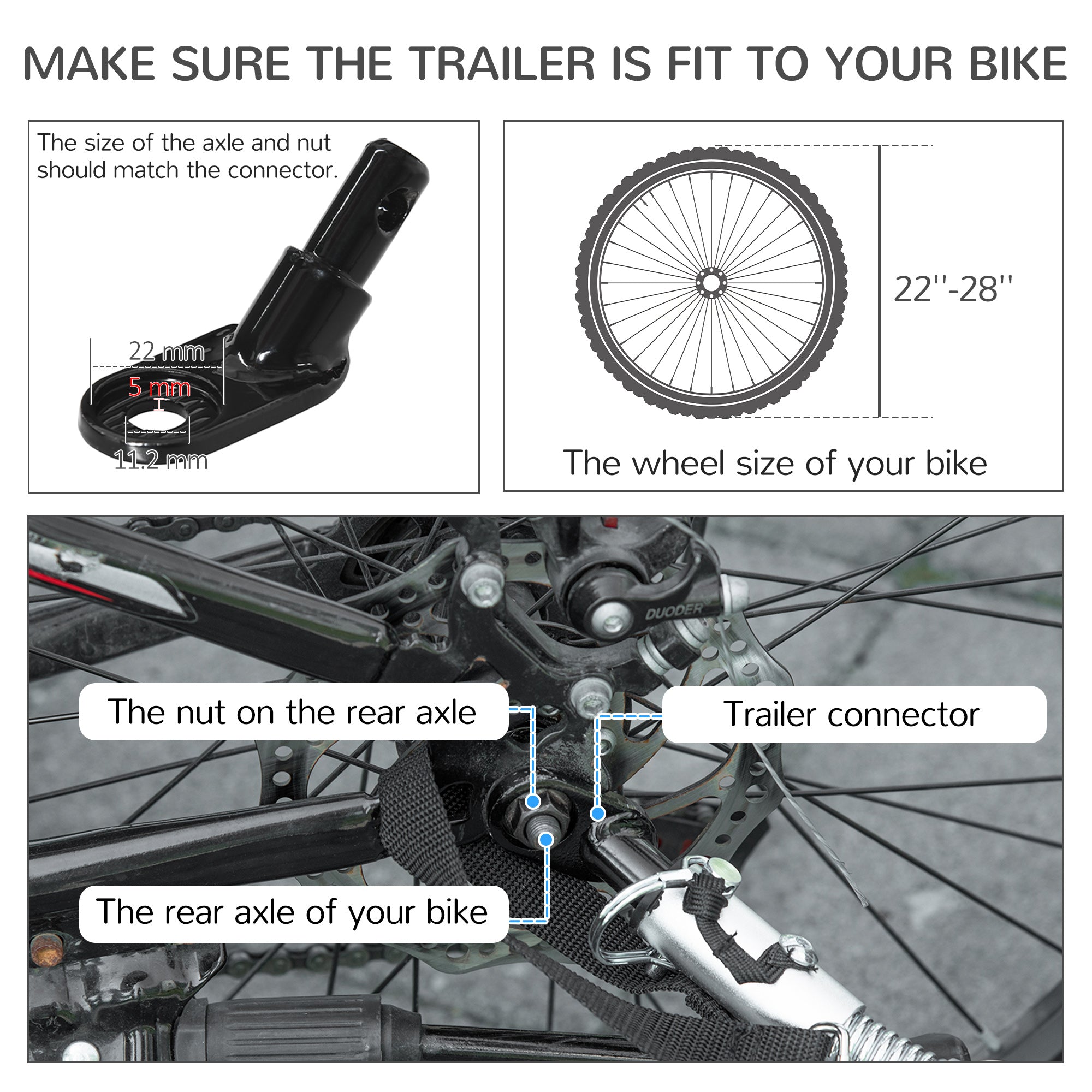 Aosom 2 in 1 Bike Trailer, Foldable Dog Bike Stroller with Aluminum Frame, Quick Release Wheels, Safety Leash, Anti-Slip Mat, Hitch Coupler, Reflectors, Flag for Medium Dogs, Red