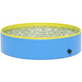 Load image into Gallery viewer, Foldable Dog Pool for Puppies and Ducks, Thickened PVC Dog Paddling Pool Bath Tub Hard Board, Anti-Slip Bottom and Hose Adapter for Easy Drainage, 120 x 30cm, Blue and Yellow
