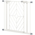 Load image into Gallery viewer, Pressure Fit Safety Gate for Doorways and Staircases, Dog Gate with Auto Closing Door, Pet Barrier for Hallways with Double Locking, Openings 74-80cm - White
