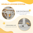 Load image into Gallery viewer, Pressure Fit Safety Gate for Doorways and Staircases, Dog Gate with Auto Closing Door, Pet Barrier for Hallways with Double Locking, Openings 74-80cm - White
