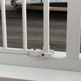 Load image into Gallery viewer, Dog Gate Stair Gate Pressure Fit Pets Barrier Auto Close for Doorway Hallway, 74-94cm Wide Adjustable, White

