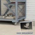 Load image into Gallery viewer, 66"H Catio on Brake Wheel, Indoor Outdoor Cat Enclosure Cage with Weatherproof Roof Hammock Multiple Platforms Resting Condo Ramps Lockable Doors, for 1-3 Cats, Grey
