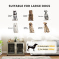 Load image into Gallery viewer, Dog Crate Furniture, Dog Cage with Soft Washable Cushion, Furniture-Style Pet Kennel Indoor House End Side Table for Small Medium Large Breeds, 100 x 60 x 73.5 cm, Grey

