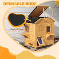 Load image into Gallery viewer,  2-story Cat House Outdoor, Weatherproof Wooden Cat Enclosure for Feral Cats with Escape Door, Openable Roof, Jumping Platforms, Natural Wood Finish
