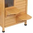 Load image into Gallery viewer,  2-story Cat House Outdoor, Weatherproof Wooden Cat Enclosure for Feral Cats with Escape Door, Openable Roof, Jumping Platforms, Natural Wood Finish
