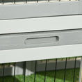 Load image into Gallery viewer, Rabbit Hutch Outdoor, Wooden Guinea Pig Hutch with Run, Openable Roof, Pull-Out Tray, Ramp for 1-2 Rabbits, 150 x 52.5 x 68 cm, Grey
