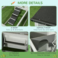 Load image into Gallery viewer, Rabbit Hutch Outdoor, Wooden Guinea Pig Hutch with Run, Openable Roof, Pull-Out Tray, Ramp for 1-2 Rabbits, 150 x 52.5 x 68 cm, Grey
