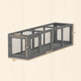 Load image into Gallery viewer, Outdoor Cat Tunnel, 59" Wooden Play Cat Enclosure, Extendable Pet Run with 3 Doors, for Indoor and Outdoor Use, for Kitty, Puppy, Gray
