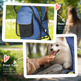 Load image into Gallery viewer, Dog Pram Dog Stroller Pet Pushchair with Universal Wheels, Brake for Small Breeds - Blue
