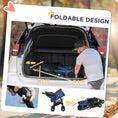 Load image into Gallery viewer, Dog Pram Dog Stroller Pet Pushchair with Universal Wheels, Brake for Small Breeds - Blue
