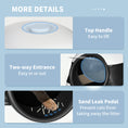 Load image into Gallery viewer, Foldable Cat Litter Box with Lid, Hooded Cat Litter Tray with High Sides, Air Freshener, Large Two-Way Entrance, Scoop, Black
