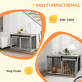 Load image into Gallery viewer, Dog Crate Furniture, Dog House Furniture Style for Extra Large Dogs, Dog Kennel with Removable Cushion for Indoor Use, 118 x 60 x 73 cm, Grey
