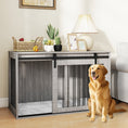 Load image into Gallery viewer, Dog Crate Furniture, Dog House Furniture Style for Extra Large Dogs, Dog Kennel with Removable Cushion for Indoor Use, 118 x 60 x 73 cm, Grey
