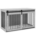 Load image into Gallery viewer, Dog Crate Furniture, Dog House Furniture Style for Extra Large Dogs, Dog Kennel with Removable Cushion for Indoor Use, 118 x 60 x 73 cm, Grey
