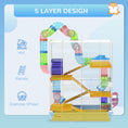 Load image into Gallery viewer, 5 Tiers Hamster Cage Portable Animal Travel Carrier Habitat with Exercise Wheels Play Tube Water Bottle Dishes House Ladder for Gerbils, Light Blue
